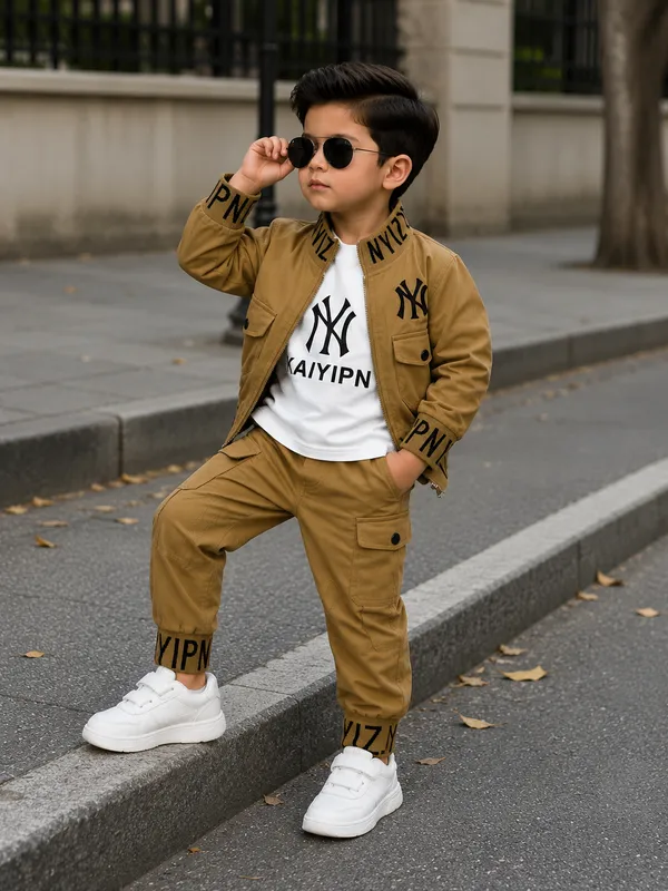 Forest_Green_Relaxed_Utility_Jacket_Cargo_3_Piece_Co_Ord_Set_For_Boys