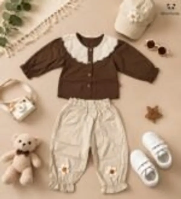 Brown_Cotton_Peter_Pan_Collar_Floral_Jogger_Co_Ord_Set_For_Girls