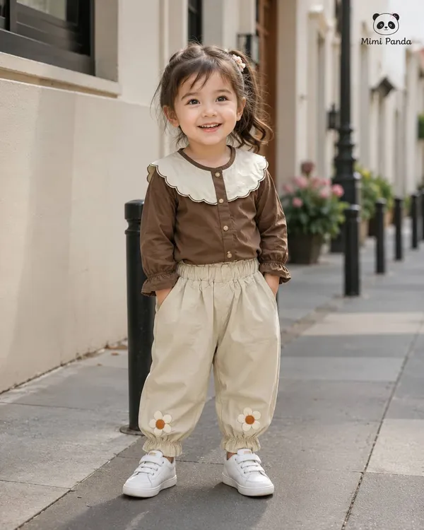 Brown_Cotton_Peter_Pan_Collar_Floral_Jogger_Co_Ord_Set_For_Girls