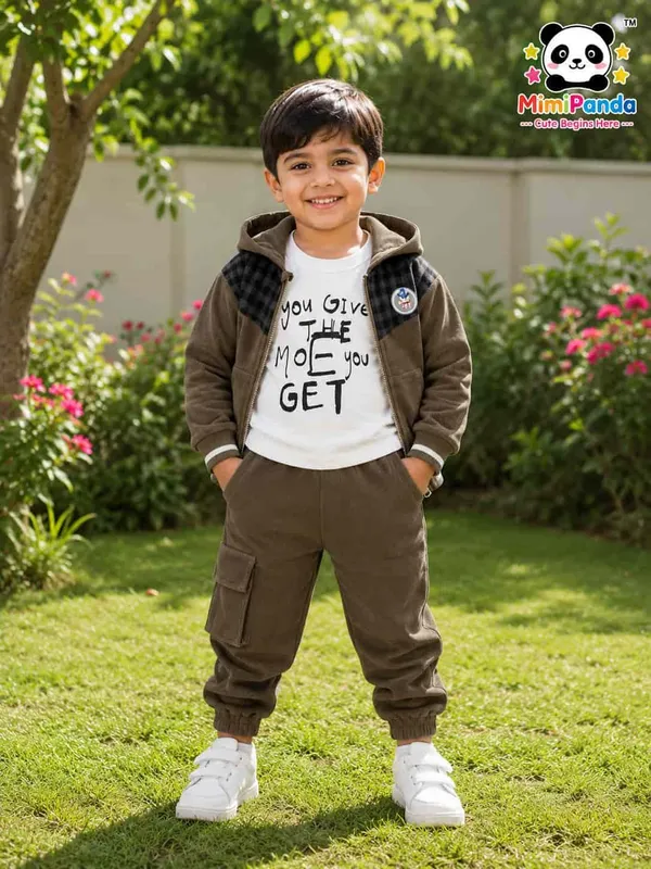 Brown_Cotton_Cargo_3_Piece_Co_Ord_Set_For_Boys
