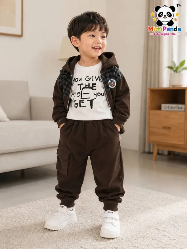 Brown_Cotton_Cargo_3_Piece_Co_Ord_Set_For_Boys