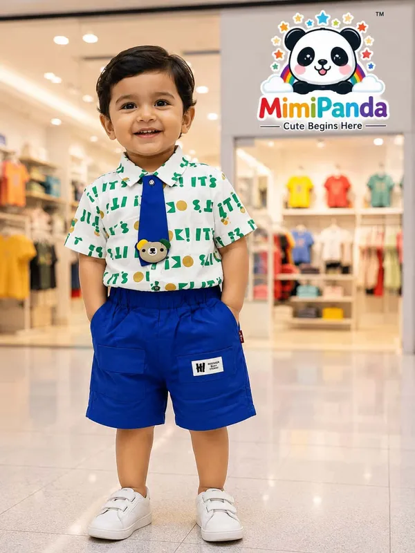 Blue_Cotton_Blend_3_Piece_Party_Co_Ord_Set_With_Tie_For_Boys
