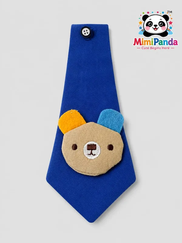 Blue_Cotton_Blend_3_Piece_Party_Co_Ord_Set_With_Tie_For_Boys