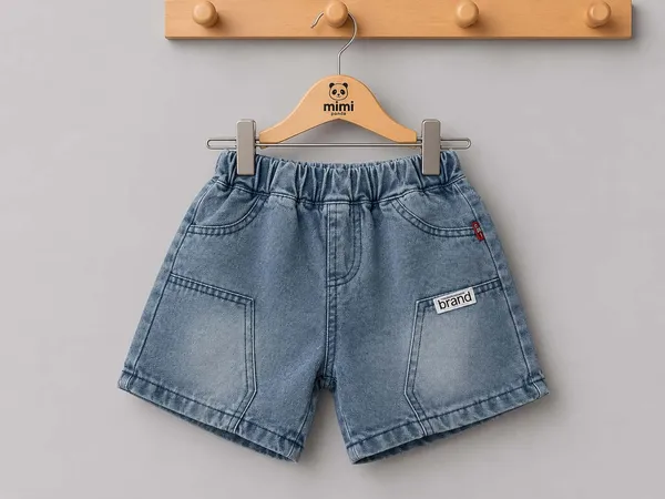 Brown_Cotton_Blend_Plaid_Denim_3_Piece_Co_Ord_Set_For_Boys