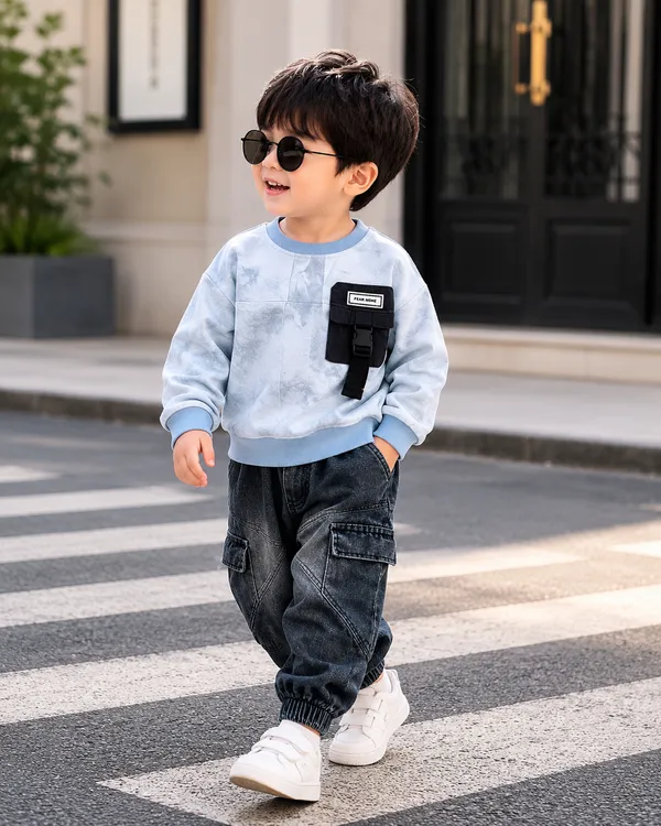 Light_blue_Cotton_Cargo_2_Piece_Co_Ord_Set_For_Boys