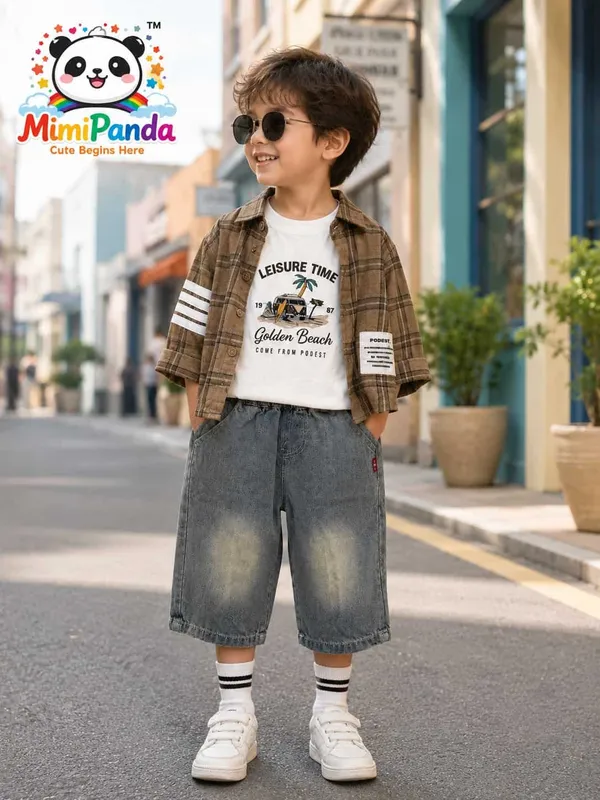 Brown_Cotton_Relaxed_Fit_Denim_Summer_3_Piece_Co_Ord_Set_For_Boys