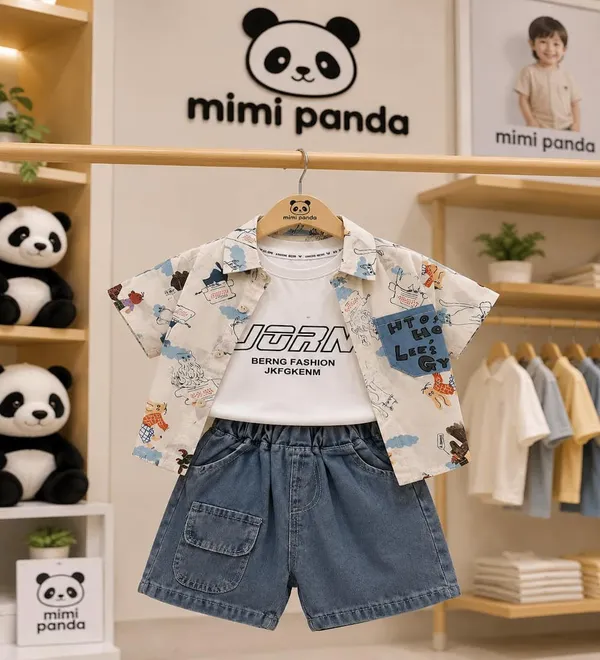 White_Cotton_Relaxed_Cartoon_Graphic_3_Piece_Co_Ord_Set_For_Boys