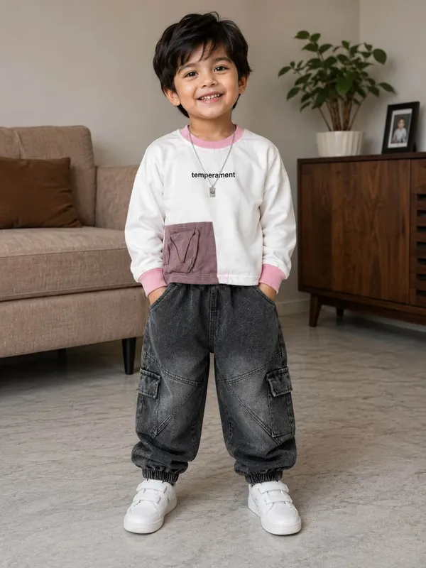 White_Cotton_Polyester_Denim_Winter_Co_Ord_Set_For_Boys