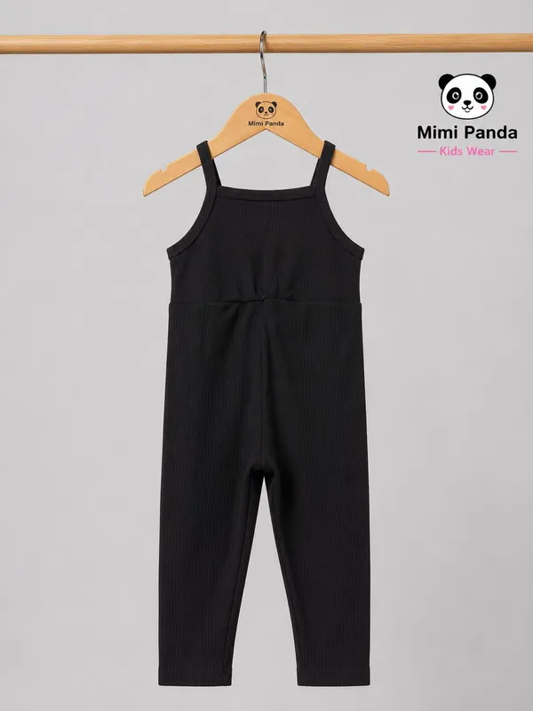 Blue_Denim_Jacket_Black_Jumpsuit_Co_Ord_Set_For_Girls