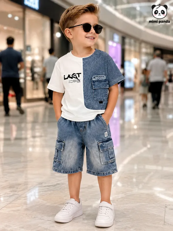 White_Last_Mood_Denim_Co_Ord_Set_For_Boys