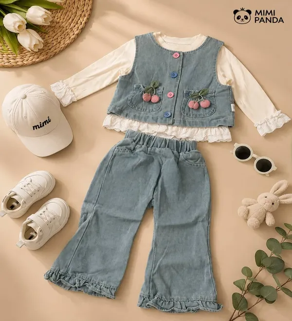 Blue_Denim_Regular_Fit_Embroidered_Vest_Frill_Pants_Co_Ord_Set_For_Girls