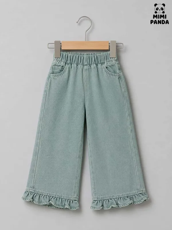 Blue_Denim_Regular_Fit_Embroidered_Vest_Frill_Pants_Co_Ord_Set_For_Girls