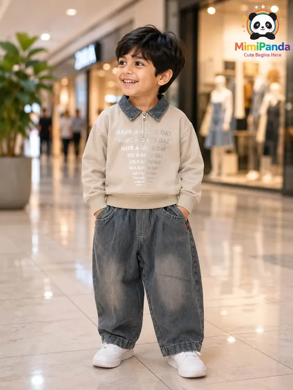 Green_Cotton_Polyester_Denim_Co_Ord_Set_For_Boys