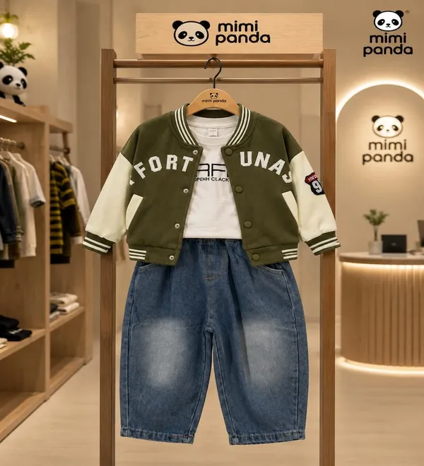 Blue_White_Cotton_Blend_Varsity_Denim_3_Piece_Co_Ord_Set_For_Boys