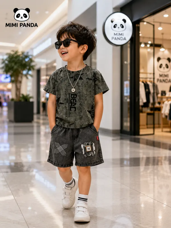 Dark_Grey_Cotton_Star_Graphic_Denim_Co_Ord_Set_For_Boys