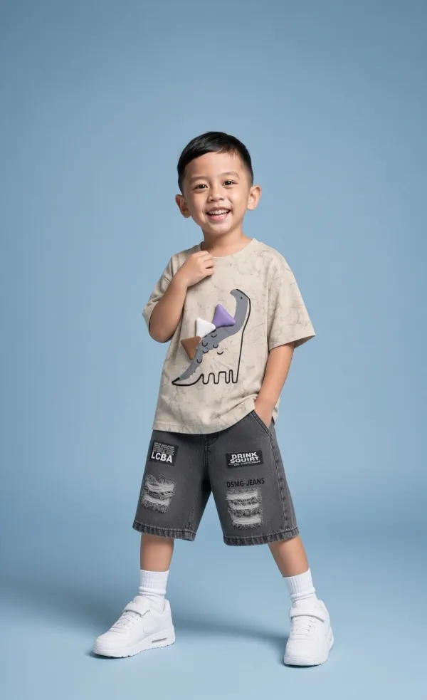 Beige_Cotton_Dino_Graphic_Co_Ord_Set_For_Boys