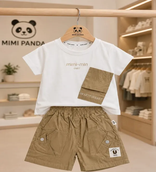 White_Cotton_Relaxed_Utility_Pocket_Cargo_Co_Ord_Set_For_Boys