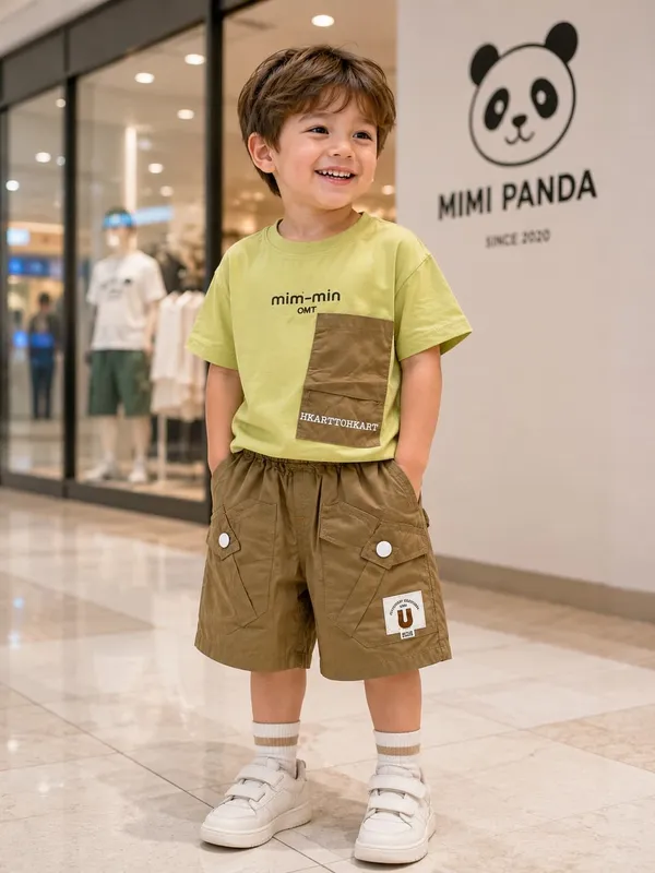 White_Cotton_Relaxed_Utility_Pocket_Cargo_Co_Ord_Set_For_Boys