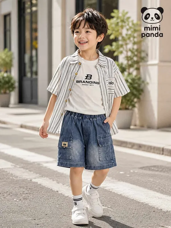 White_Cotton_Relaxed_Vertical_Stripe_3_Piece_Co_Ord_Set_For_Boys