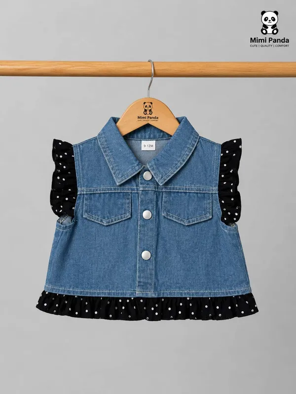 Blue_Denim_Regular_Fit_Jacket_Polka_Dot_Dress_Set_For_Girls