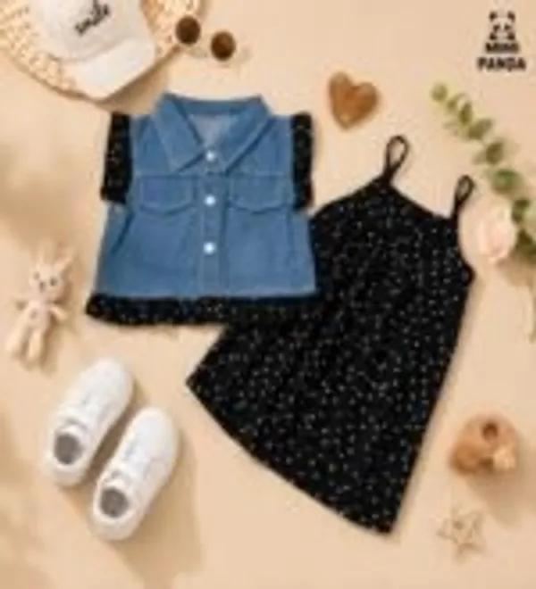 Blue_Denim_Regular_Fit_Jacket_Polka_Dot_Dress_Set_For_Girls