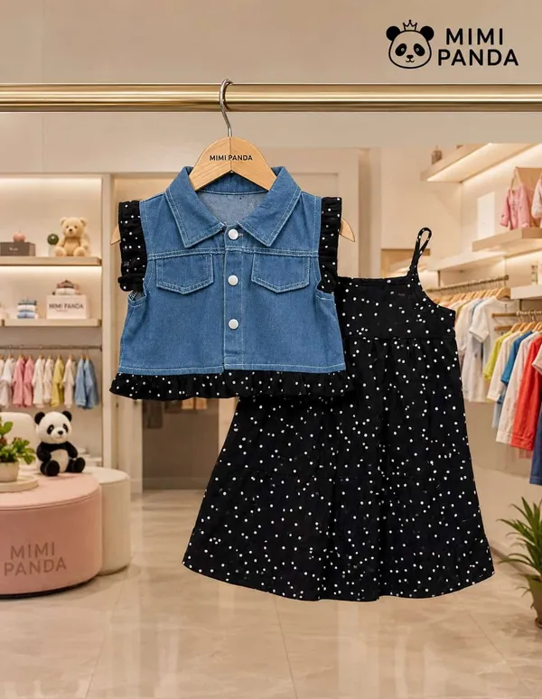 Blue_Denim_Regular_Fit_Jacket_Polka_Dot_Dress_Set_For_Girls