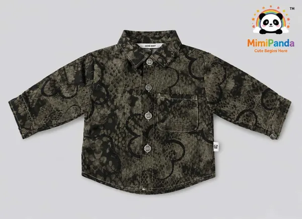 White_Green_Cotton_Blend_Printed_3_Piece_Denim_Co_Ord_Set_For_Boys