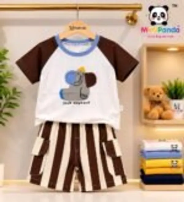 White_Cotton_Elephant_Print_Co_Ord_Set_For_Boys