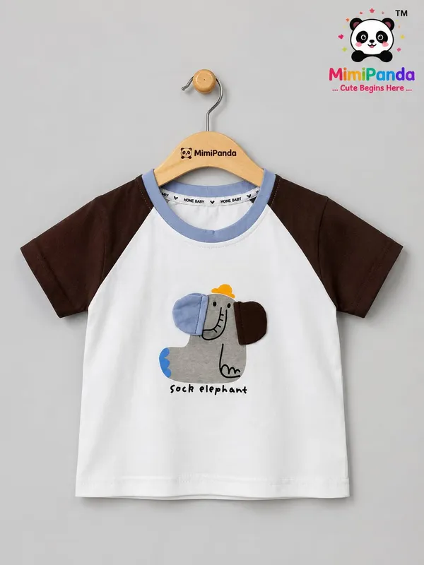 White_Cotton_Elephant_Print_Co_Ord_Set_For_Boys