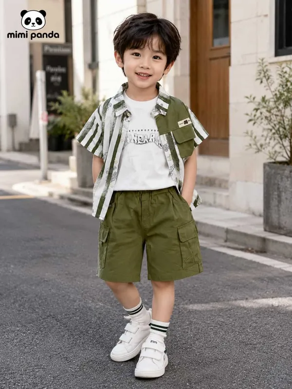 Green_Cotton_Layered_3_Piece_Summer_Co_Ord_Set_For_Boys
