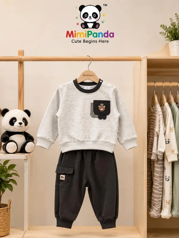 White_Cotton_Teddy_Print_Relaxed_Co_Ord_Set_For_Boys