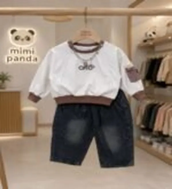 White_Cotton_Blend_Denim_Co_Ord_Set_For_Boys