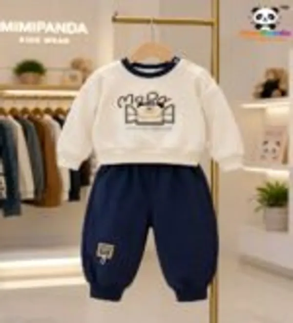 White_Cotton_Teddy_Print_Winter_Co_Ord_Set_For_Boys
