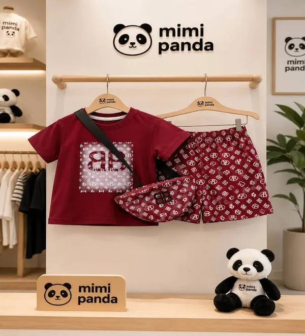 Red_Cotton_Monogram_Streetwear_Co_Ord_Set_For_Boys