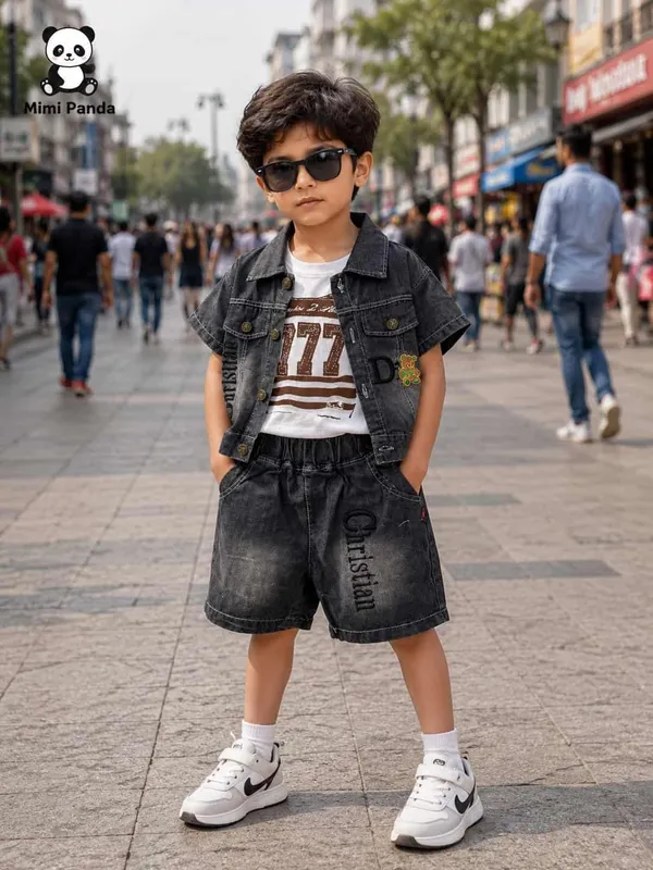 Blue_Cotton_Washed_Denim_3_Piece_Co_Ord_Set_For_Boys