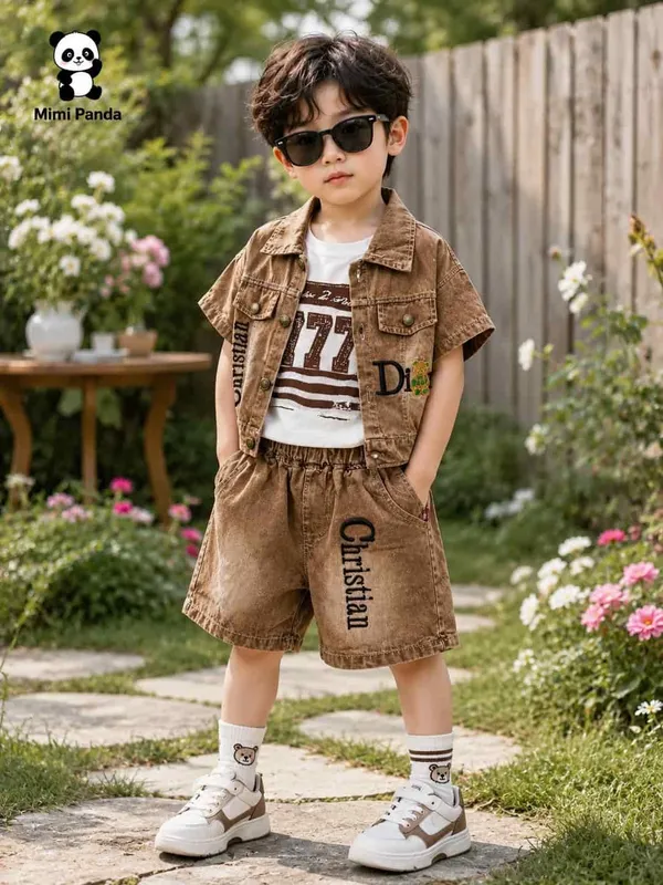 Blue_Cotton_Washed_Denim_3_Piece_Co_Ord_Set_For_Boys