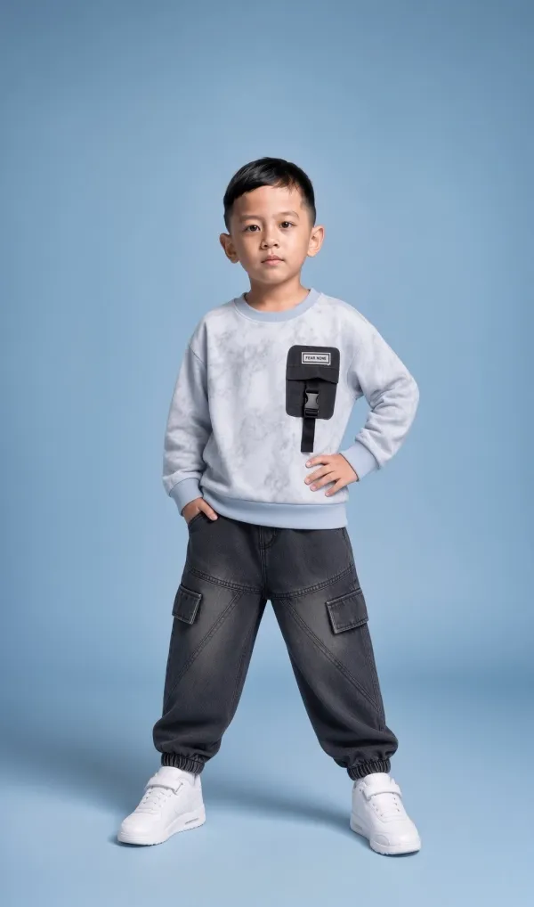 White_Cotton_Cargo_2_Piece_Co_Ord_Set_For_Boys