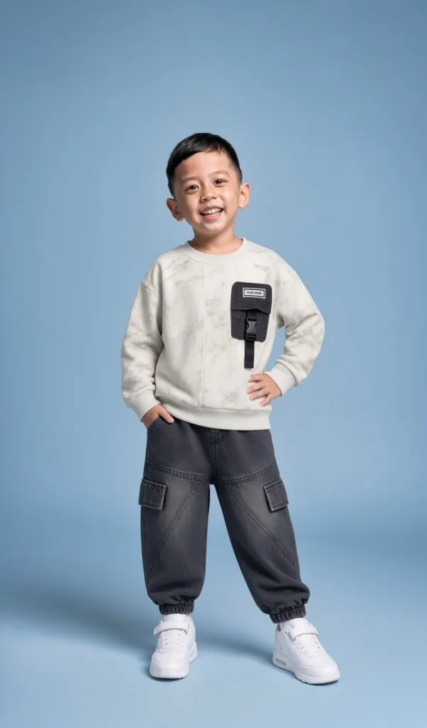 White_Cotton_Cargo_2_Piece_Co_Ord_Set_For_Boys