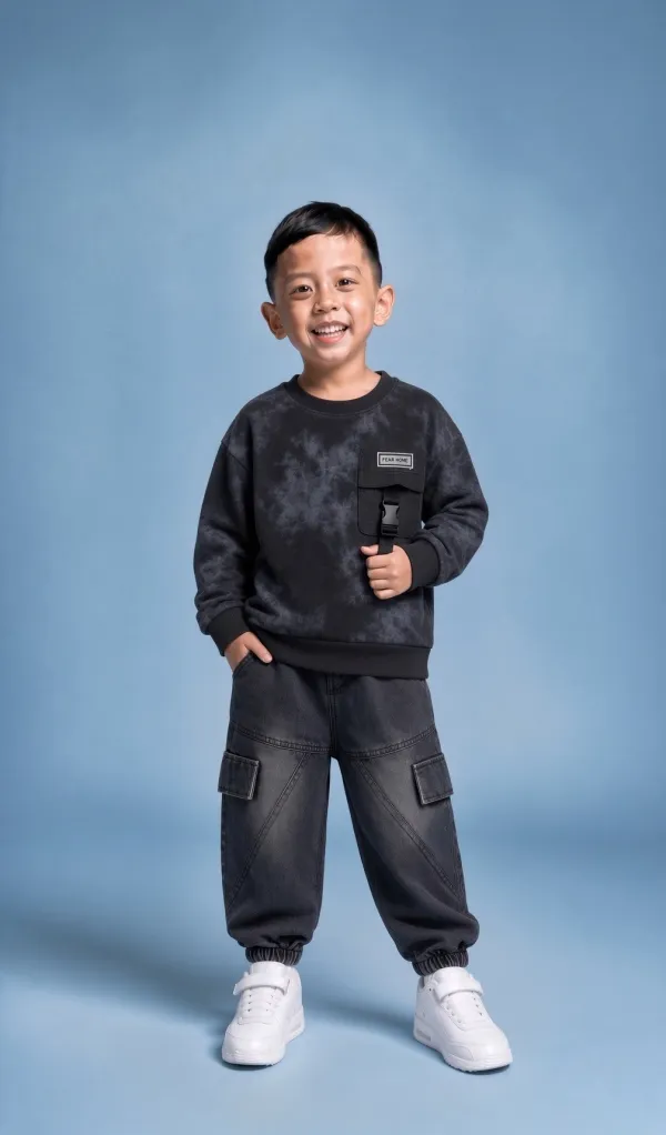 White_Cotton_Cargo_2_Piece_Co_Ord_Set_For_Boys