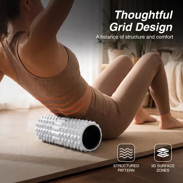 White_Eva_Foam_Textured_Back_Roller