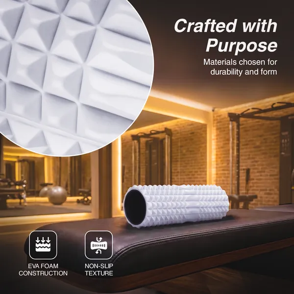 White_Eva_Foam_Textured_Back_Roller