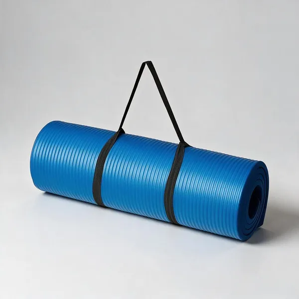 Blue_Rubber_Textured_Yoga_Mat_With_Carry_Strap