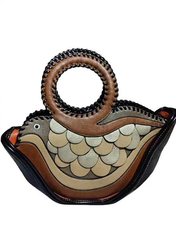 Women_S_Premium_Swan_Designer_Handbag_With_Detachable_Sling_Strap_Dots