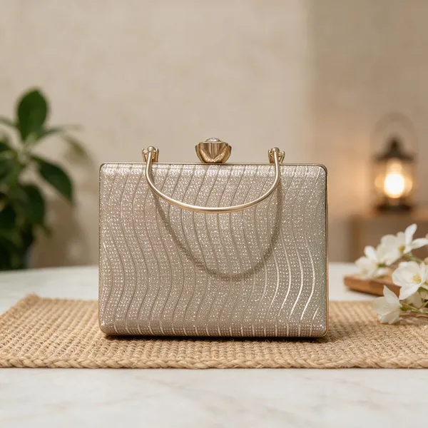 Silver_Embellished_Structured_Handbag_For_Women