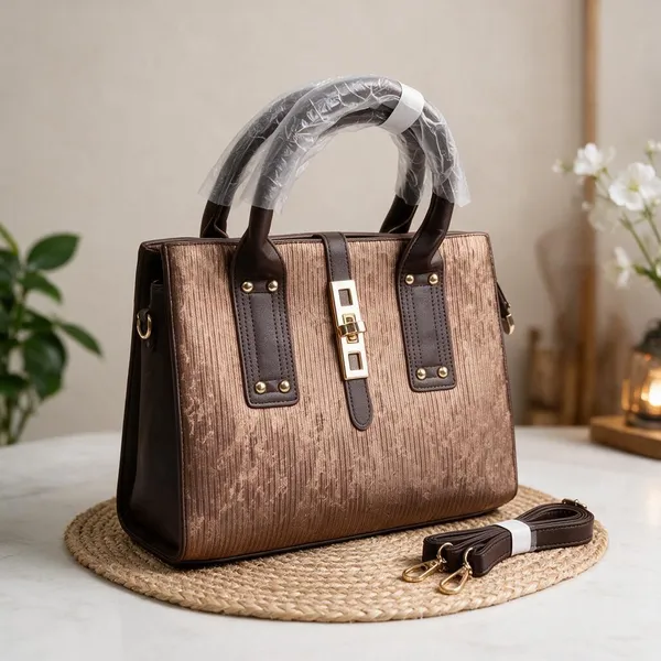 Brown_Textured_Structured_Handbag_for_Women