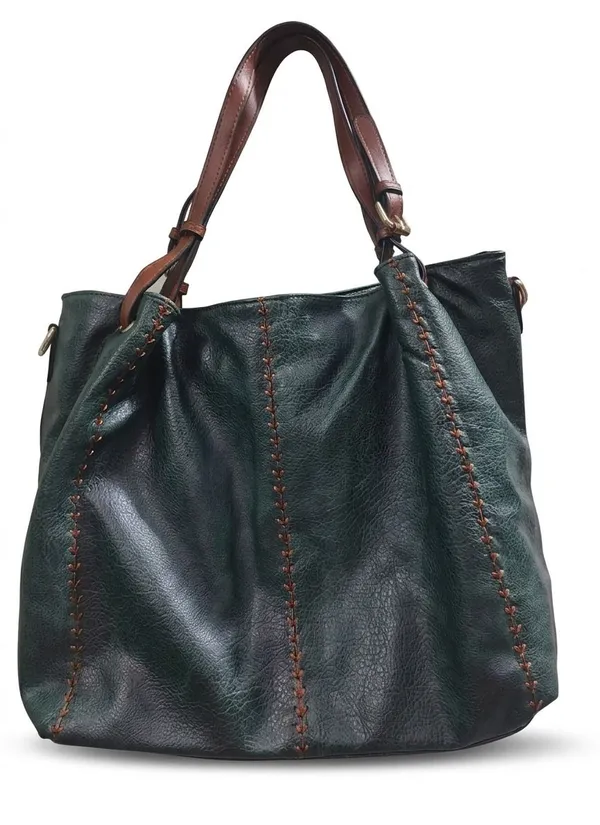 APJUNIVERSE_Women's_Stylish_Green_Tote_Handbag_Waterproof_Shoulder_Bag_(Dark_Green,_8_L)