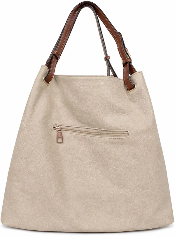 APJUNIVERSE_Women's_Stylish_Beige_Tote_Handbag_Waterproof_Shoulder_Bag_(Beige,_8_L)