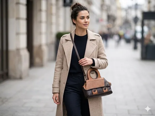 AP_Juniverse_Women_Brown,_Black_Messenger_Bag_()