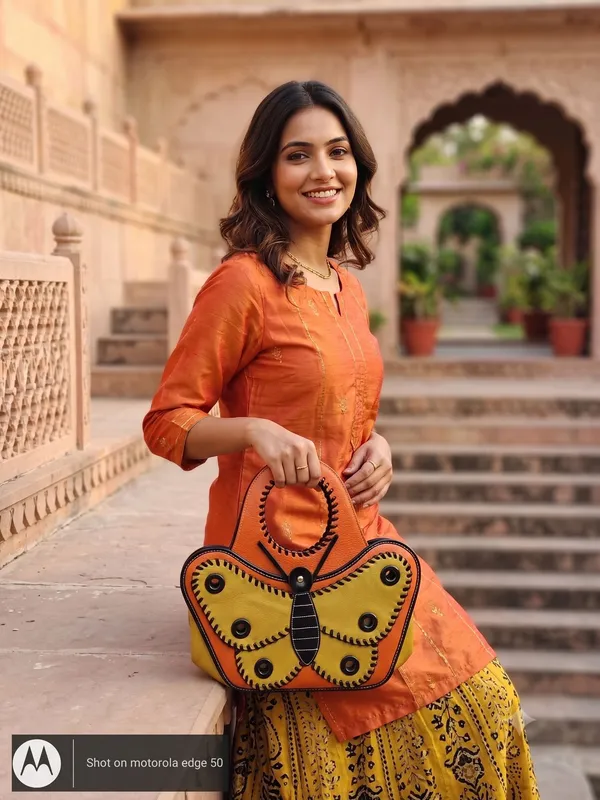AP_Juniverse_Women_Orange,_Yellow_Messenger_Bag_()
