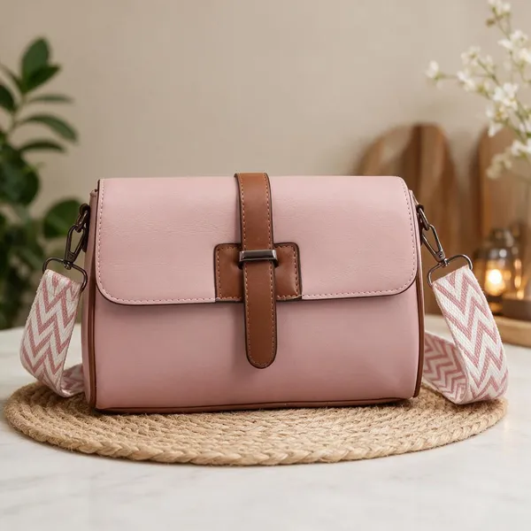 AP_Juniverse_Pink,_Brown_Sling_Bag_The_Juniverse_Soft_Pink_Classic_()